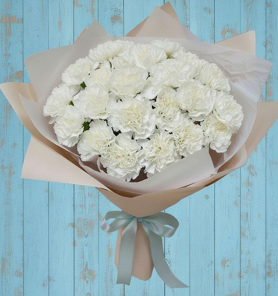 Букет цветов из: Гвоздики в Поселок ВНИИССОК