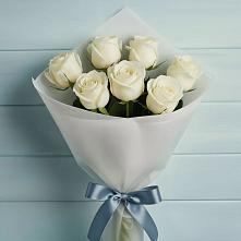 Букет 7 Белых роз Эдлесс Лав #REPLACE_PRED# Поселок ВНИИССОК