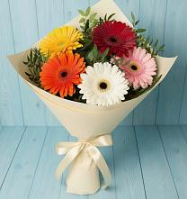Букет цветов из:  Герберы в Поселок ВНИИССОК