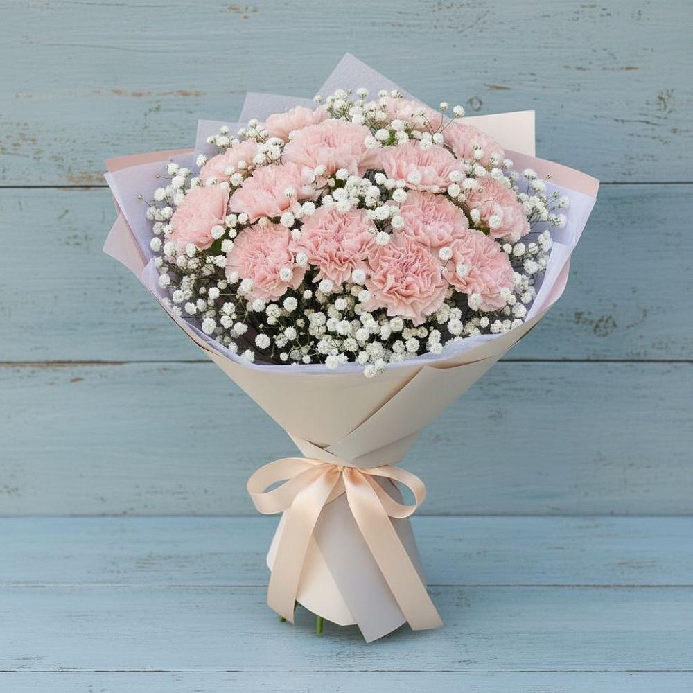 Букет цветов из: Гвоздики в Поселок ВНИИССОК