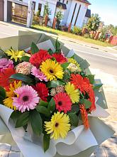 Букет цветов из:  Герберы #REPLACE_PRED# Поселок ВНИИССОК