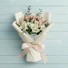 Букет цветов из:  Альстромерии #REPLACE_PRED# Поселок ВНИИССОК