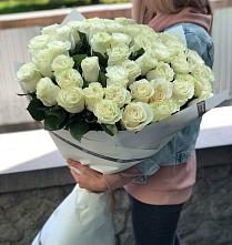 Букет 35 Белых роз #REPLACE_PRED# Поселок ВНИИССОК