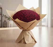 Букет 101 Красная роза в Поселок ВНИИССОК