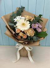 Букет цветов из:  Герберы и Хризантемы #REPLACE_PRED# Поселок ВНИИССОК