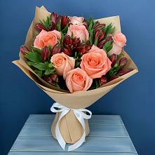 Букет цветов из:  Розы и Альстромерии #REPLACE_PRED# Поселок ВНИИССОК