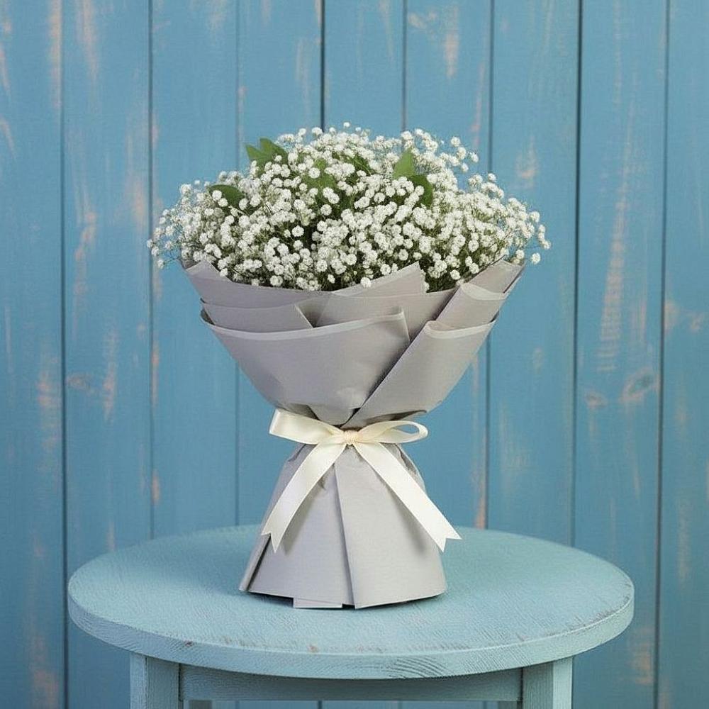 Букет цветов из: Гипсофила в Поселок ВНИИССОК