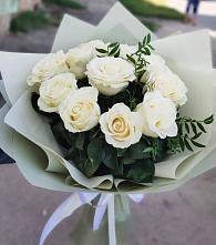 Букет Белые розы Проуд #REPLACE_PRED# Поселок ВНИИССОК