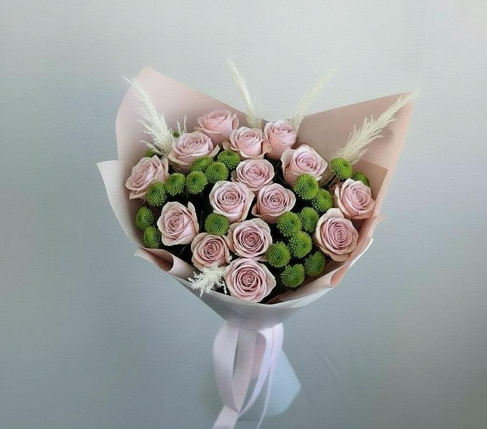 Букет цветов из: Розы и Хризантемы в Поселок ВНИИССОК