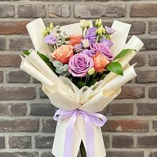 Букет цветов из:  Лизиантусы и Розы #REPLACE_PRED# Поселок ВНИИССОК