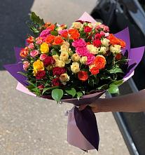Букет Микс из разноцветных кустовых роз #REPLACE_PRED# Поселок ВНИИССОК