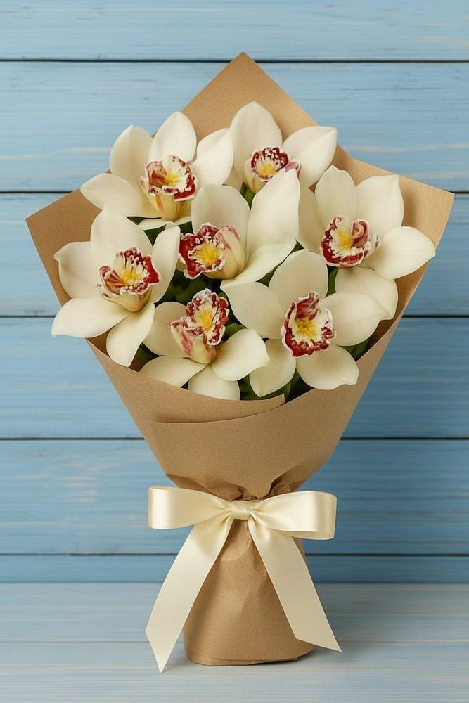 Букет цветов из: Орхидеи и Розы в Поселок ВНИИССОК