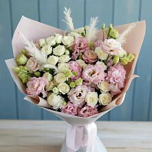 Букет цветов из:  Альстромерии и Розы #REPLACE_PRED# Поселок ВНИИССОК